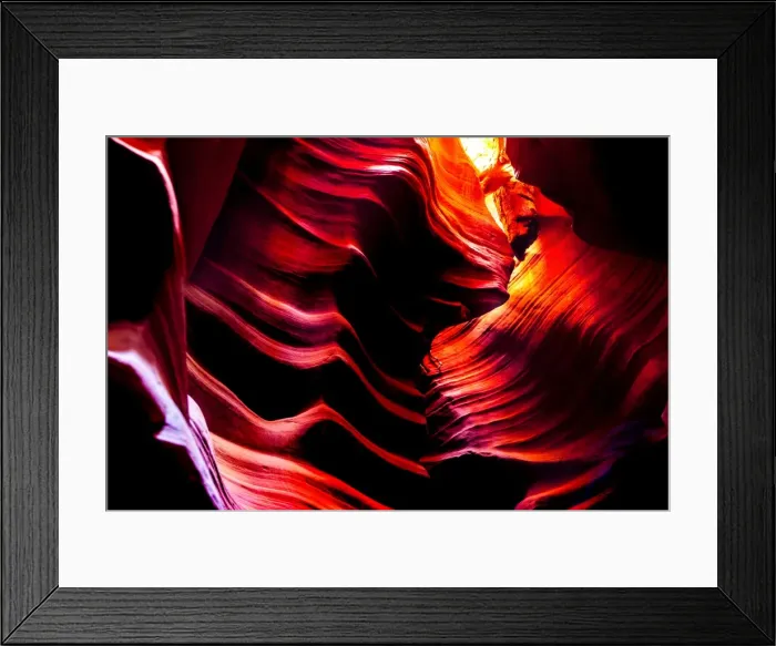 Framed Print : Antelope Canyon ceiling