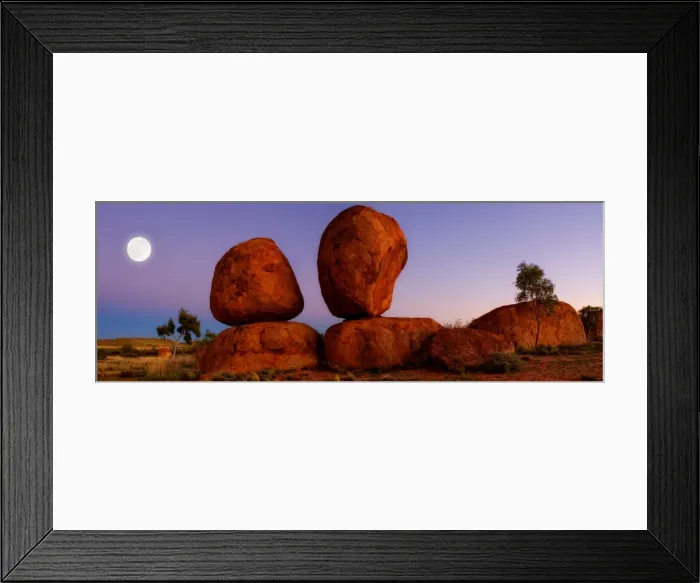 Framed Print : Devils Marbles
