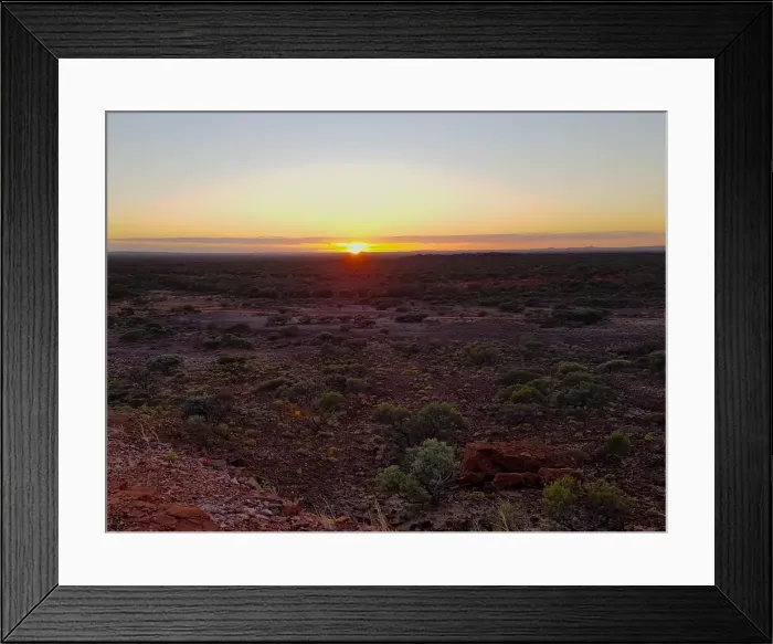 Framed Print : Outback Sunrise