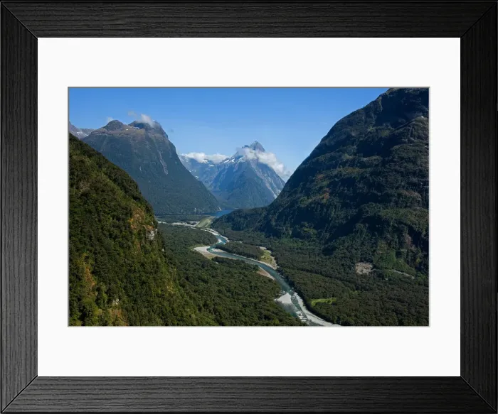 Framed Print : Milford sound south Island New Zealand