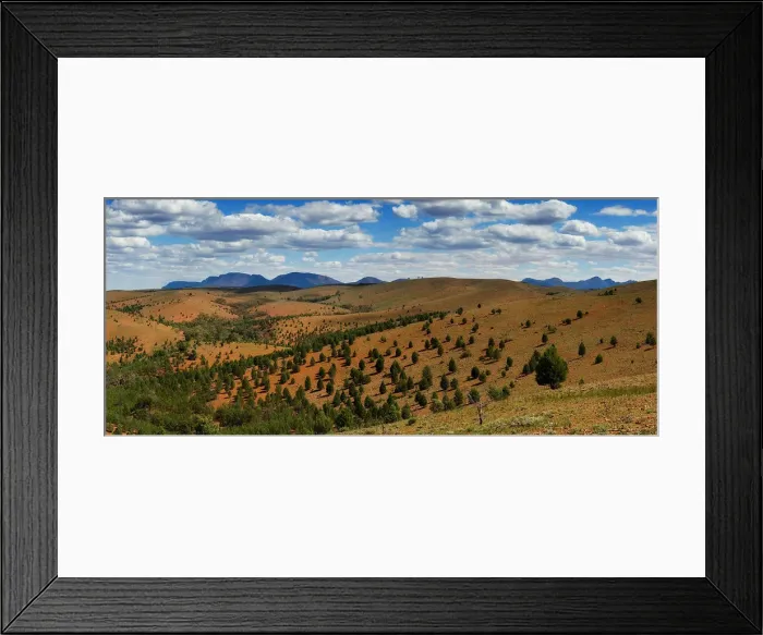 Framed Print : Promontory hill willow springs flinders ranges