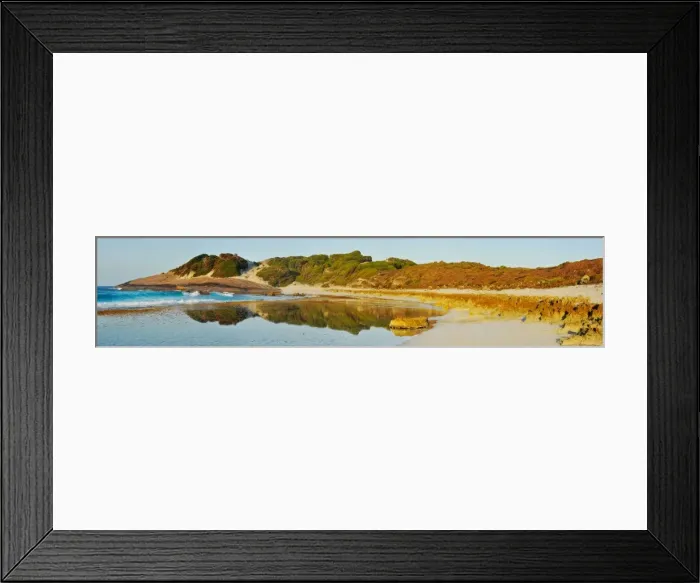 Framed Print : Salmon beach