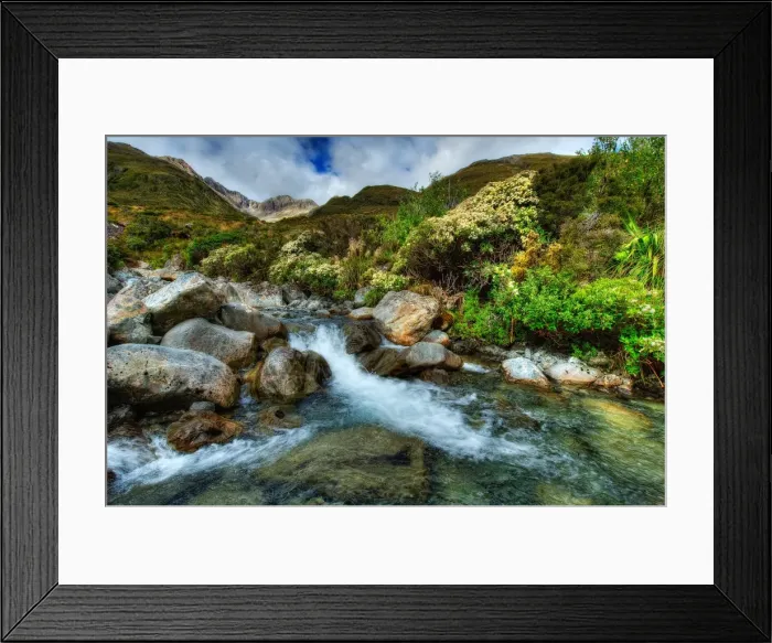 Framed Print : Arthurs Pass Temple Basin South Island New Zealand