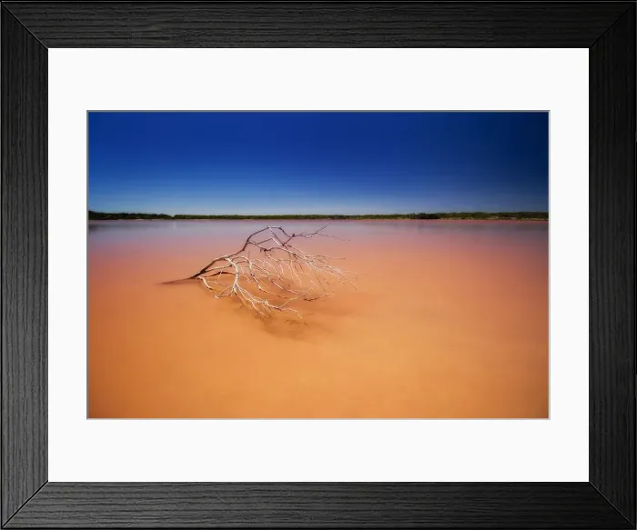 Framed Print : Pink Lake Coorong SA Framed Print : Pink Lake Coorong SA