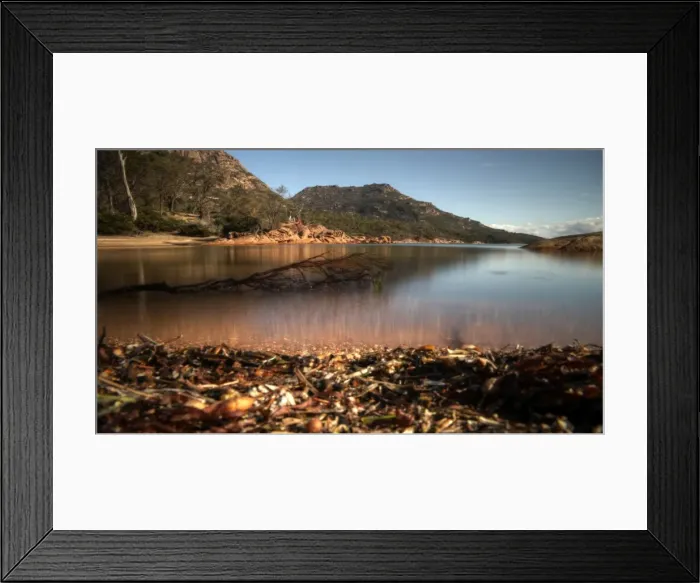 Framed Print : Eastern Tasmania picturesque Honeymoon Bay Framed Print : Eastern Tasmania picturesque Honeymoon Bay