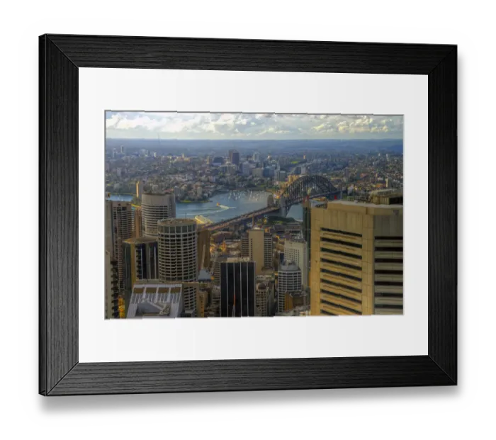 Framed Print : Aerial view of North Sydney and Lavender Bay Framed Print : Aerial view of North Sydney and Lavender Bay