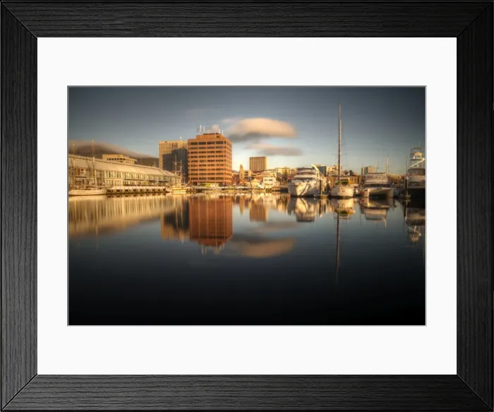 Framed Print : Hobart harbour sunrise