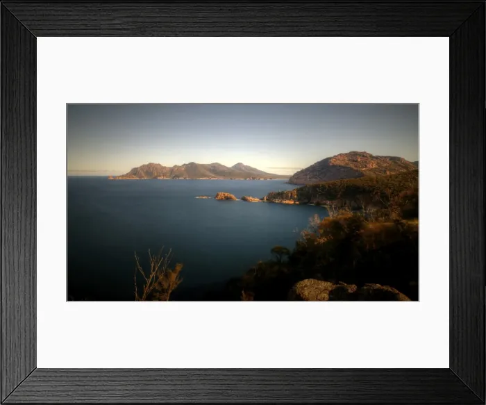 Framed Print : Cape Tourville view of Wineglass bay Framed Print : Cape Tourville view of Wineglass bay
