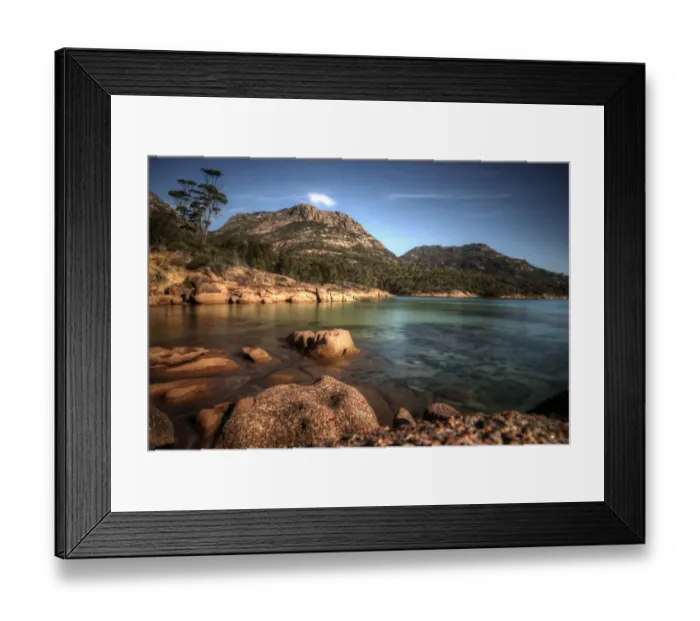 Framed Print : Eastern Tasmania Honeymoon Bay Framed Print : Eastern Tasmania Honeymoon Bay