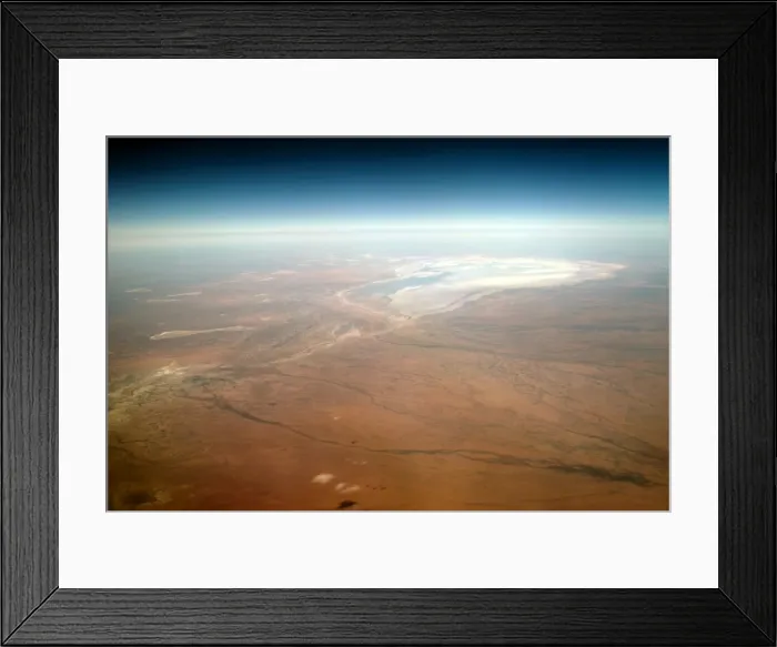 Framed Print : Australian red desert and white salt flats Framed Print : Australian red desert and white salt flats