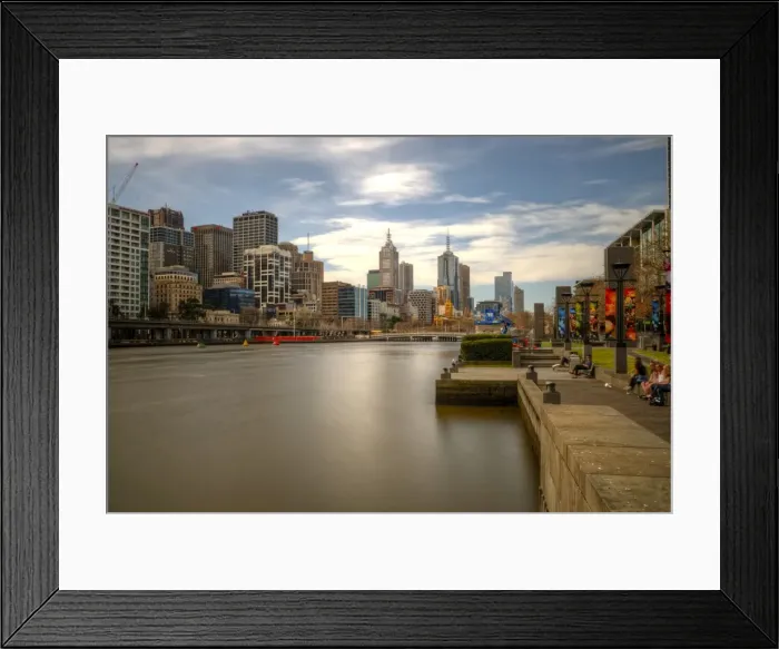 Framed Print : Melbourne Yarra river and city skyline Framed Print : Melbourne Yarra river and city skyline