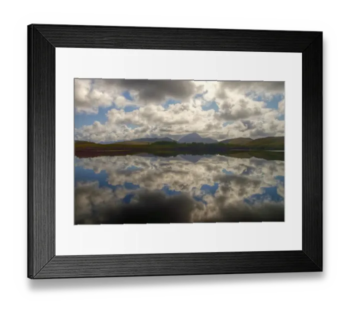 Framed Print : Wilderness bay, mountains and clouds reflections Framed Print : Wilderness bay, mountains and clouds reflections