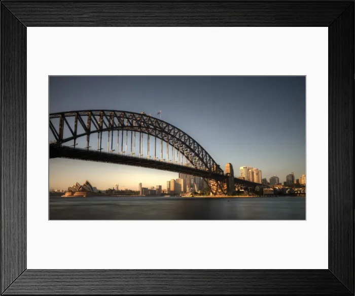 Framed Print : Sydney City, Harbour Bridge and Opera House