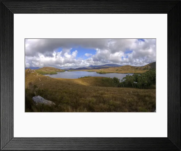Framed Print : Bathurst Harbour and wilderness of southwest park Framed Print : Bathurst Harbour and wilderness of southwest park