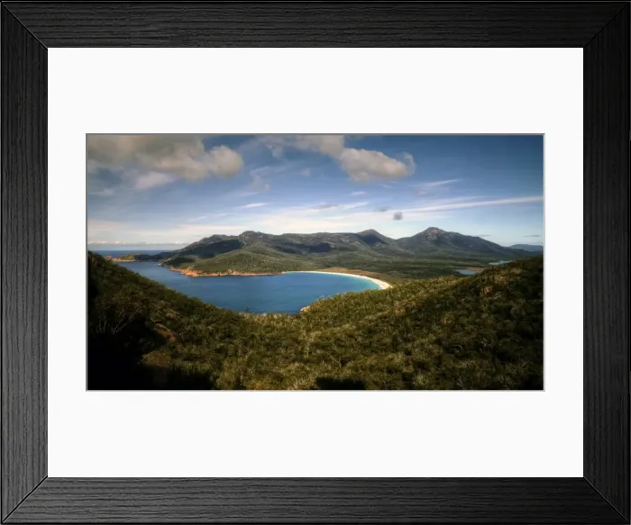 Framed Print : Wineglass Bay East Coast Tasmania Framed Print : Wineglass Bay East Coast Tasmania