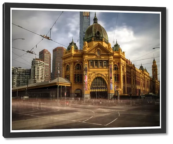 Melbourne Central Railway Station long exposure