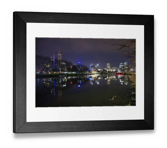 Framed Print : Melbourne night reflections Framed Print : Melbourne night reflections