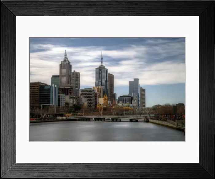 Framed Print : Melbourne city long exposure Framed Print : Melbourne city long exposure