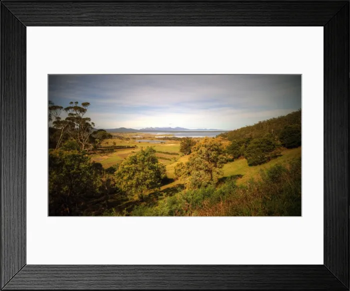 Framed Print : Tasmania east coast landscape