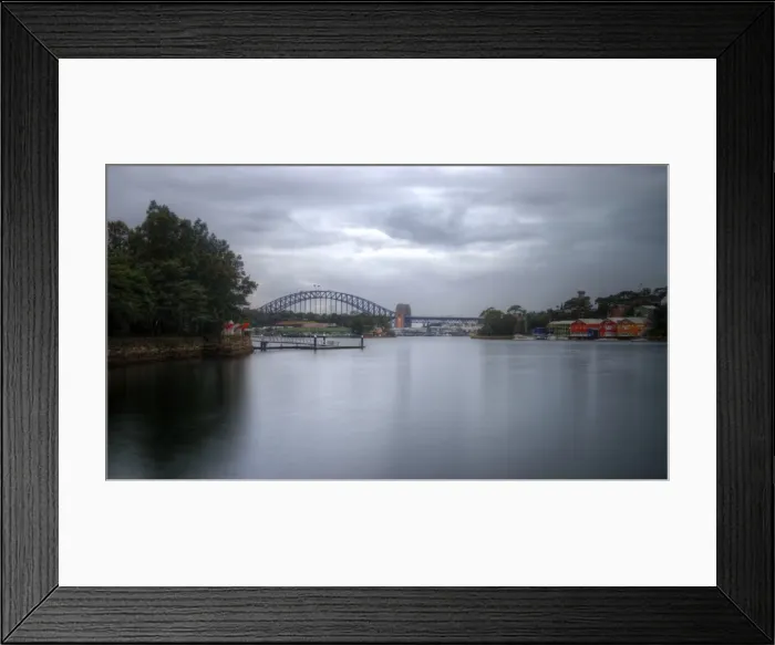Framed Print : Sydney harbour bridge distant view Framed Print : Sydney harbour bridge distant view