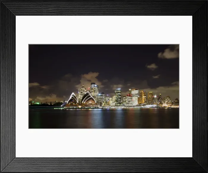 Framed Print : Sydney city view at night