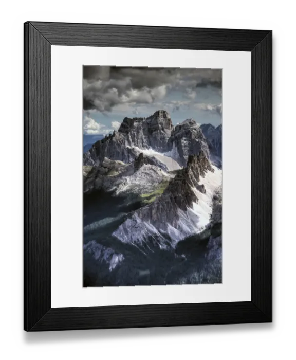 Framed Print : Dolomites peaks view from Lagazuoi mountain Framed Print : Dolomites peaks view from Lagazuoi mountain