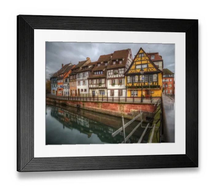 Framed Print : Colmar picturesque cottages and river Lauch Framed Print : Colmar picturesque cottages and river Lauch