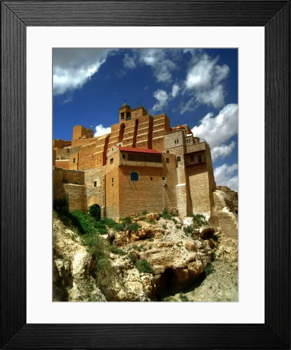 Framed Print : Holy Lavra of Saint Sabbas the Sanctified