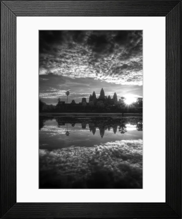 Framed Print : Angkor What sun burst reflections Framed Print : Angkor What sun burst reflections