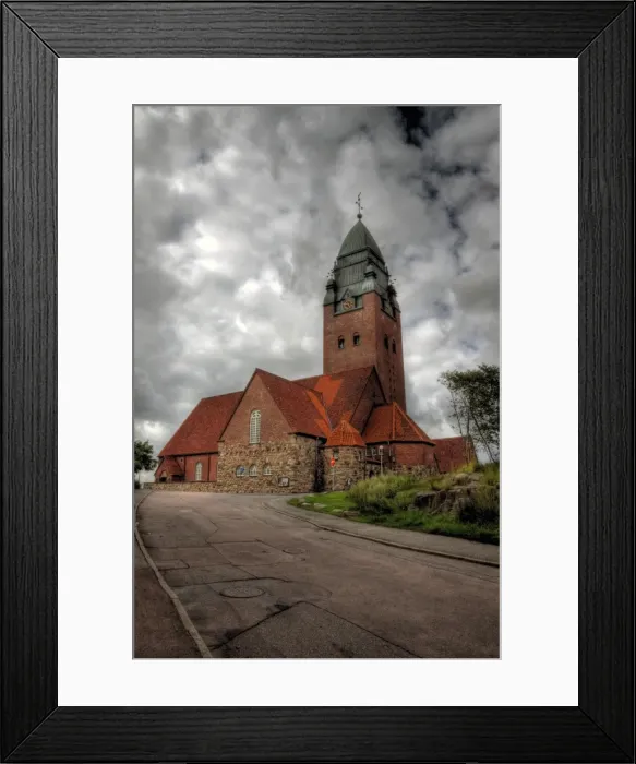 Framed Print : Masthuggskyrkan, Masthugget Church Gothenburg