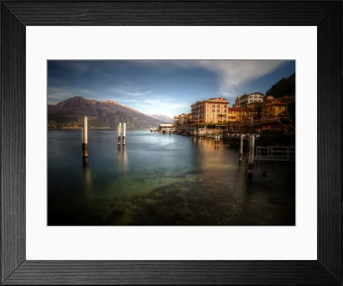 Framed Print : Morning light at Bellagio looking towards Menaggio