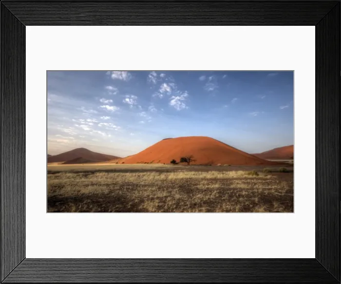 Framed Print : Namibian desert dune 45 morning light