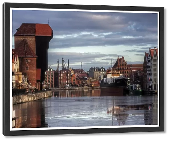 Gdansk Crane Gate and docklands reflections