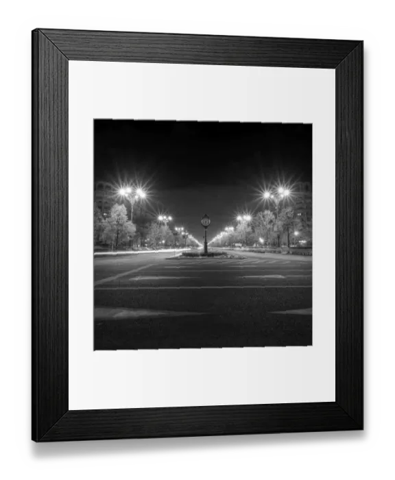 Framed Print : Bucharest Bulevardul Unirii night long exposure
