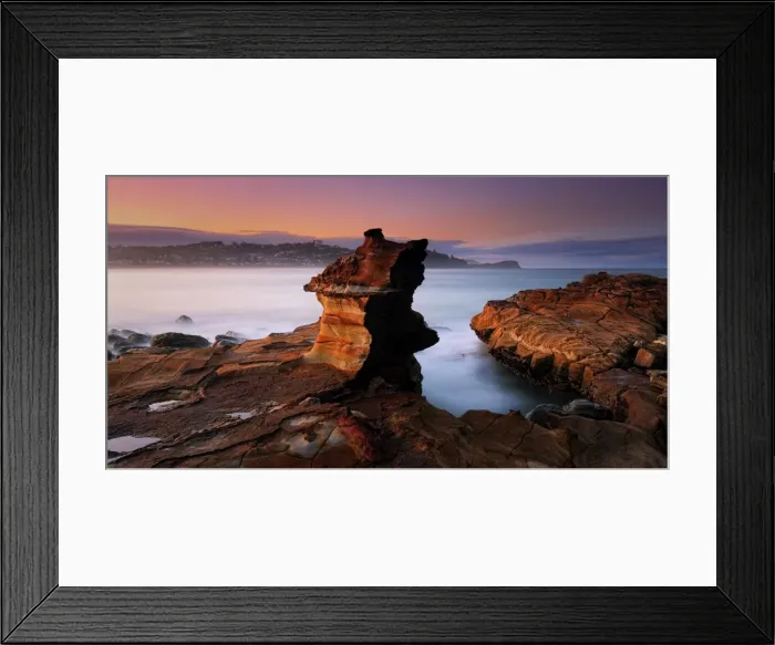 Framed Print : Avoca Beach sunset