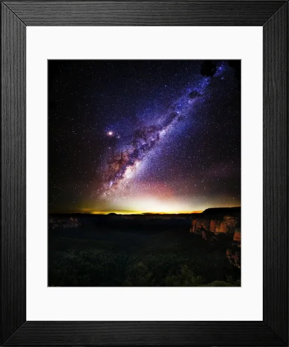Framed Print : Grose Valley sunset panorama Framed Print : Grose Valley sunset panorama