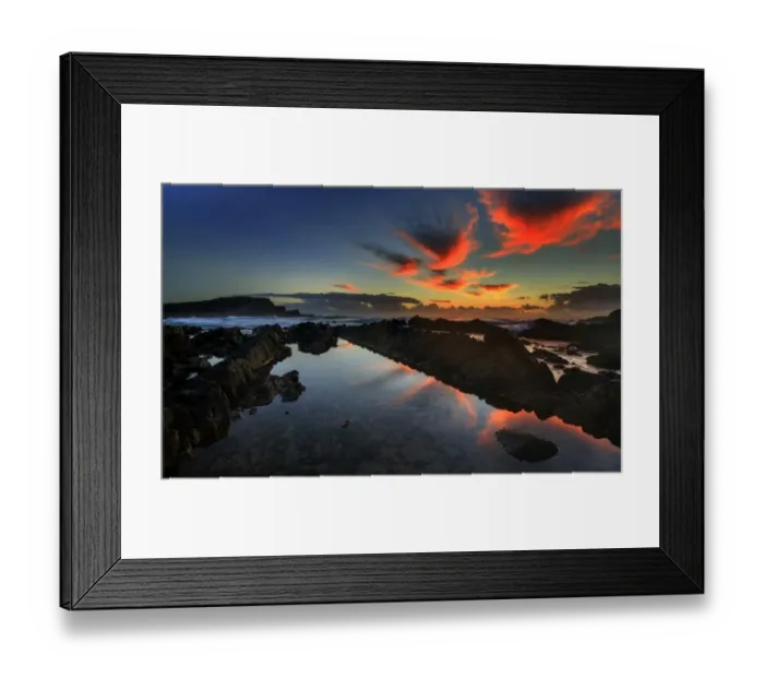 Framed Print : Crescent Head sunrise