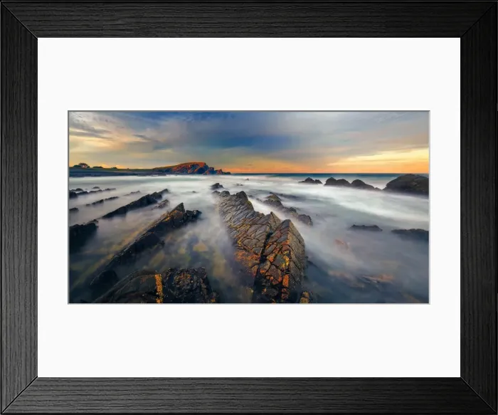 Framed Print : Crescent Head sunset