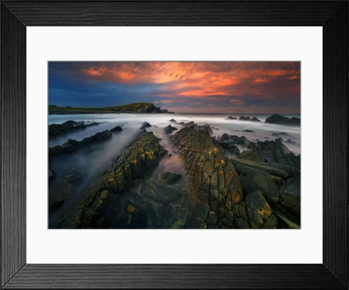 Framed Print : Crescent Head sunset