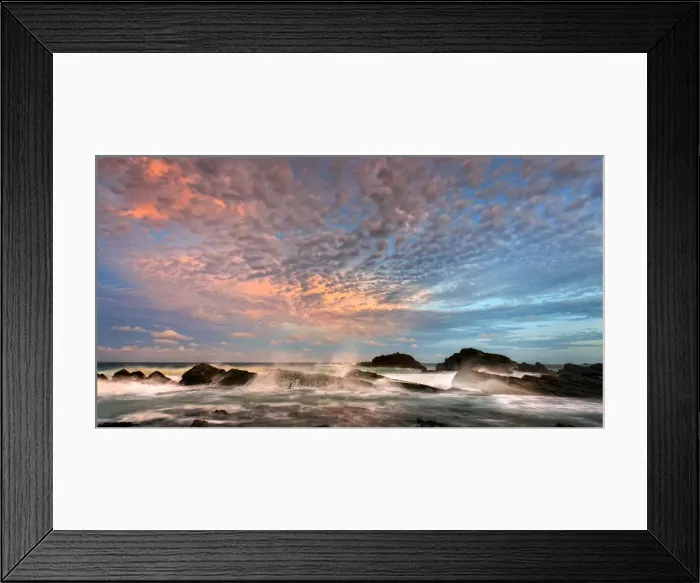 Framed Print : Crescent Head sunset