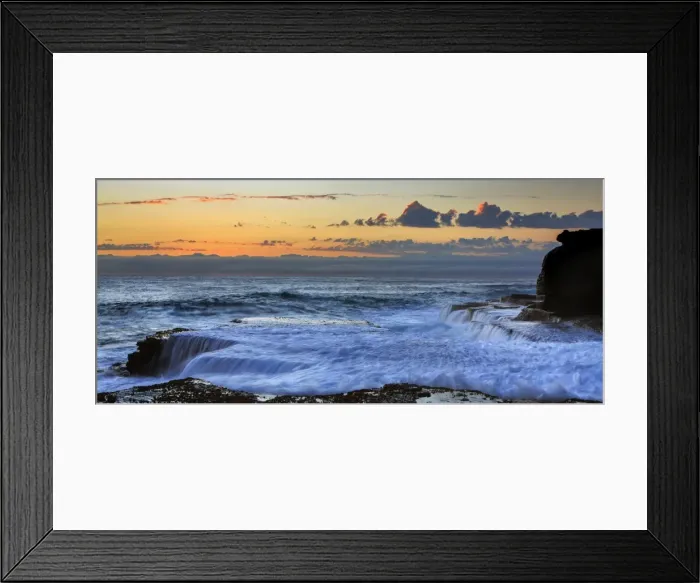 Framed Print : Macmasters Beach sunrise