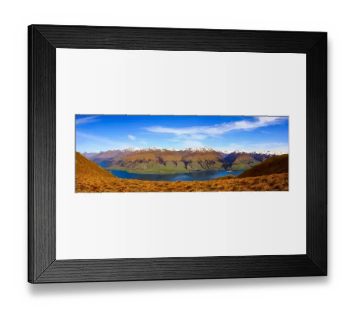Framed Print : Lake Wanaka from Isthmus Peak Framed Print : Lake Wanaka from Isthmus Peak