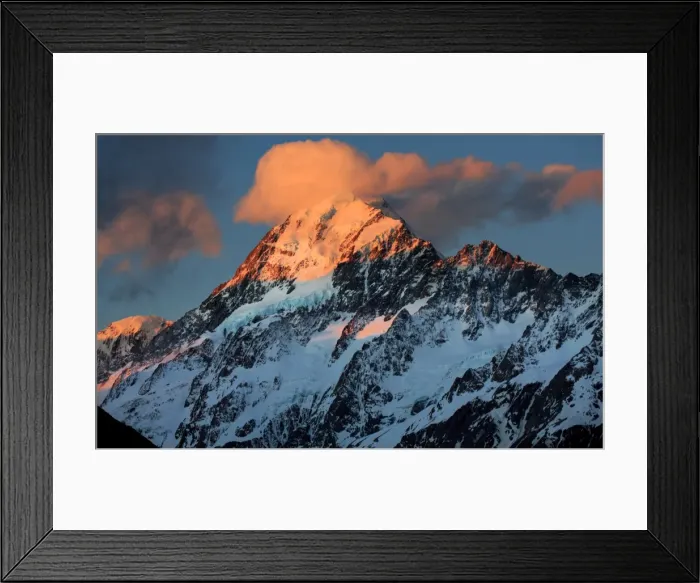 Framed Print : Mt Cook sunset