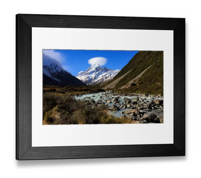 Framed Print : Mt Cook alpine stream