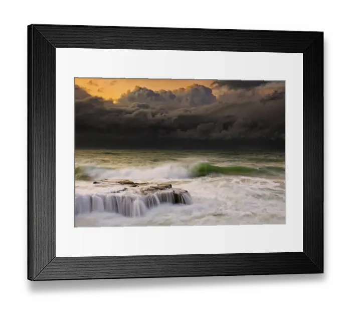 Framed Print : Dramatic seascape Framed Print : Dramatic seascape
