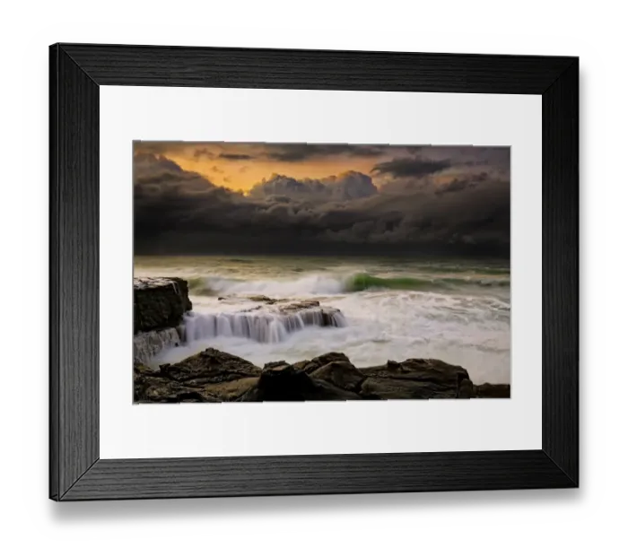 Framed Print : Dramatic stormy sunrise Framed Print : Dramatic stormy sunrise