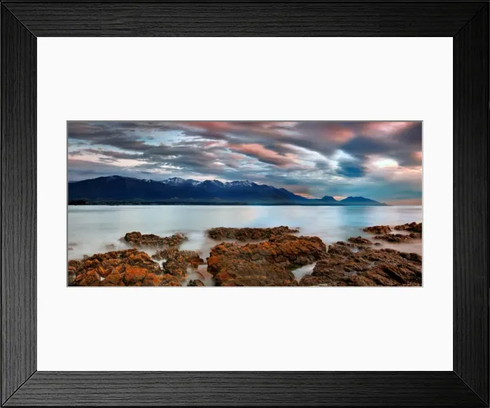 Framed Print : Kaikoura sunrise panorama Framed Print : Kaikoura sunrise panorama