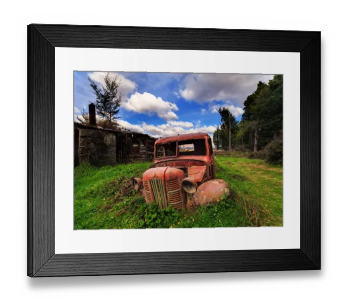 Framed Print : Old rusty truck half buried Framed Print : Old rusty truck half buried