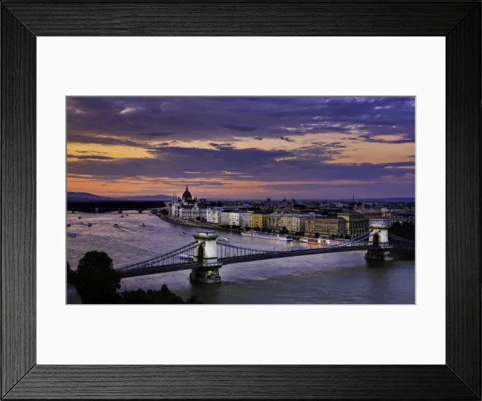 Framed Print : Budapest sunset Framed Print : Budapest sunset