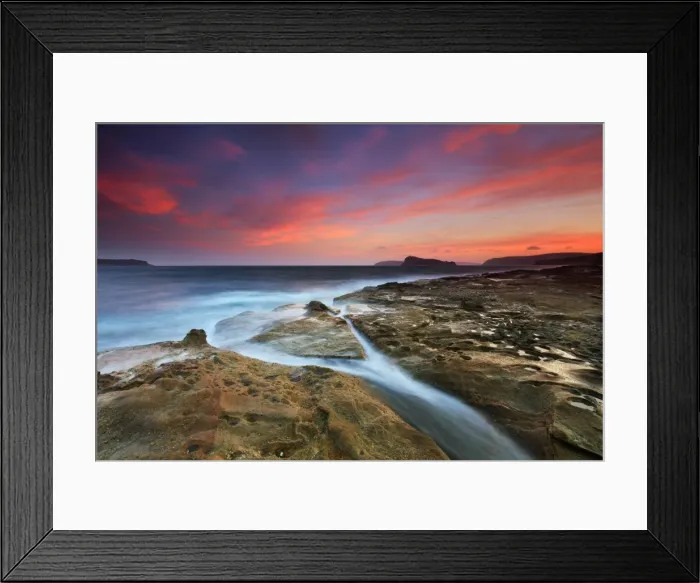 Framed Print : Sunset over Broken Bay